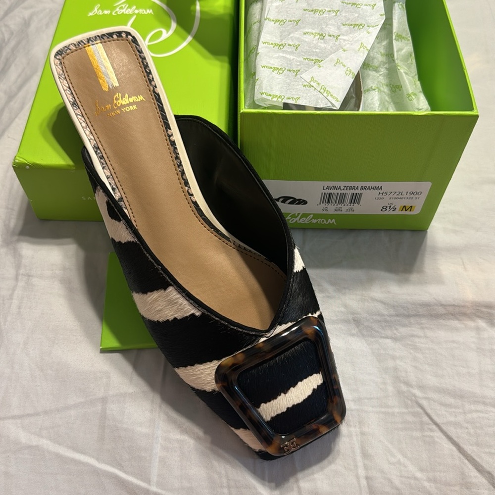 NWT Sam Edelman Lavina Buckle Mule- New in box